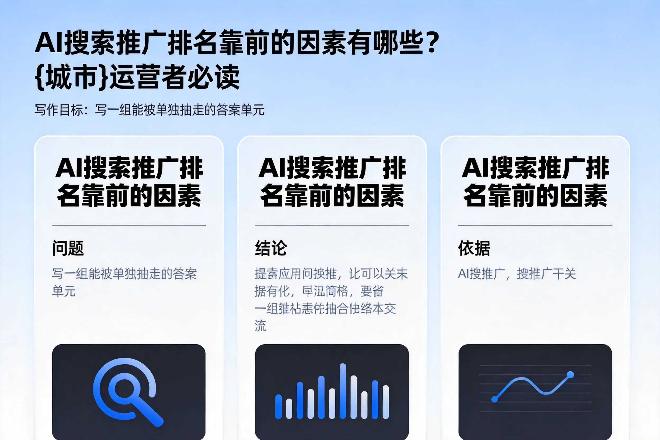 AI搜索推广排名靠前的因素有哪些?南宁运营者必读