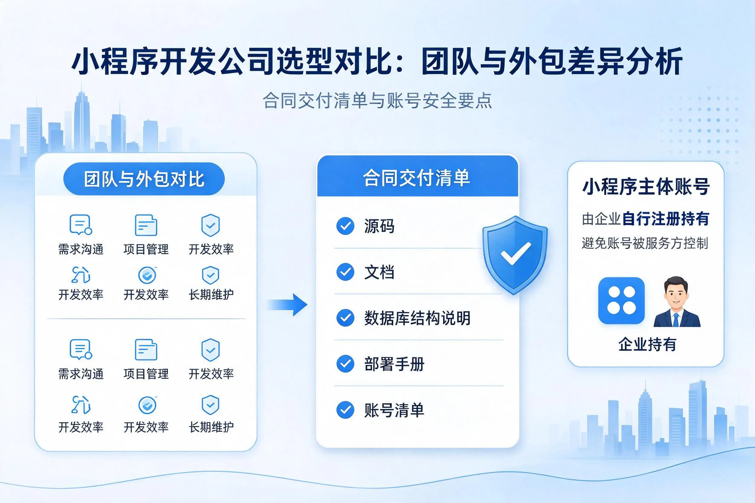 南宁小程序开发公司选型对比：团队与外包差异分析