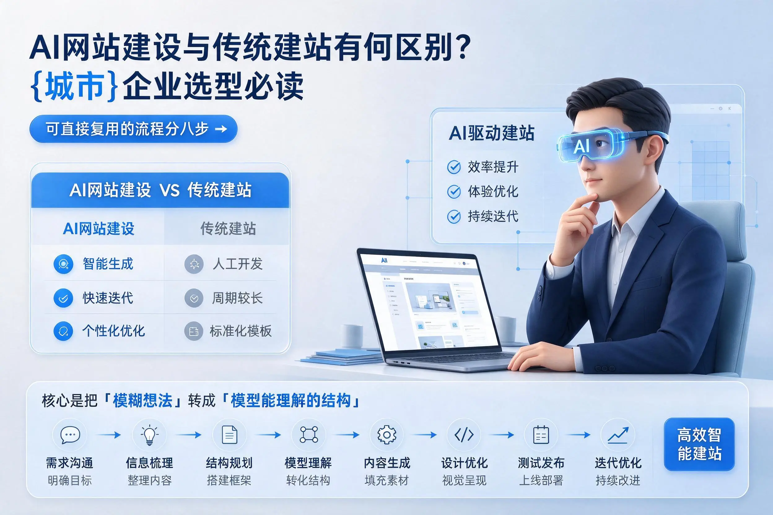 AI网站建设与传统建站有何区别？南宁企业选型必读