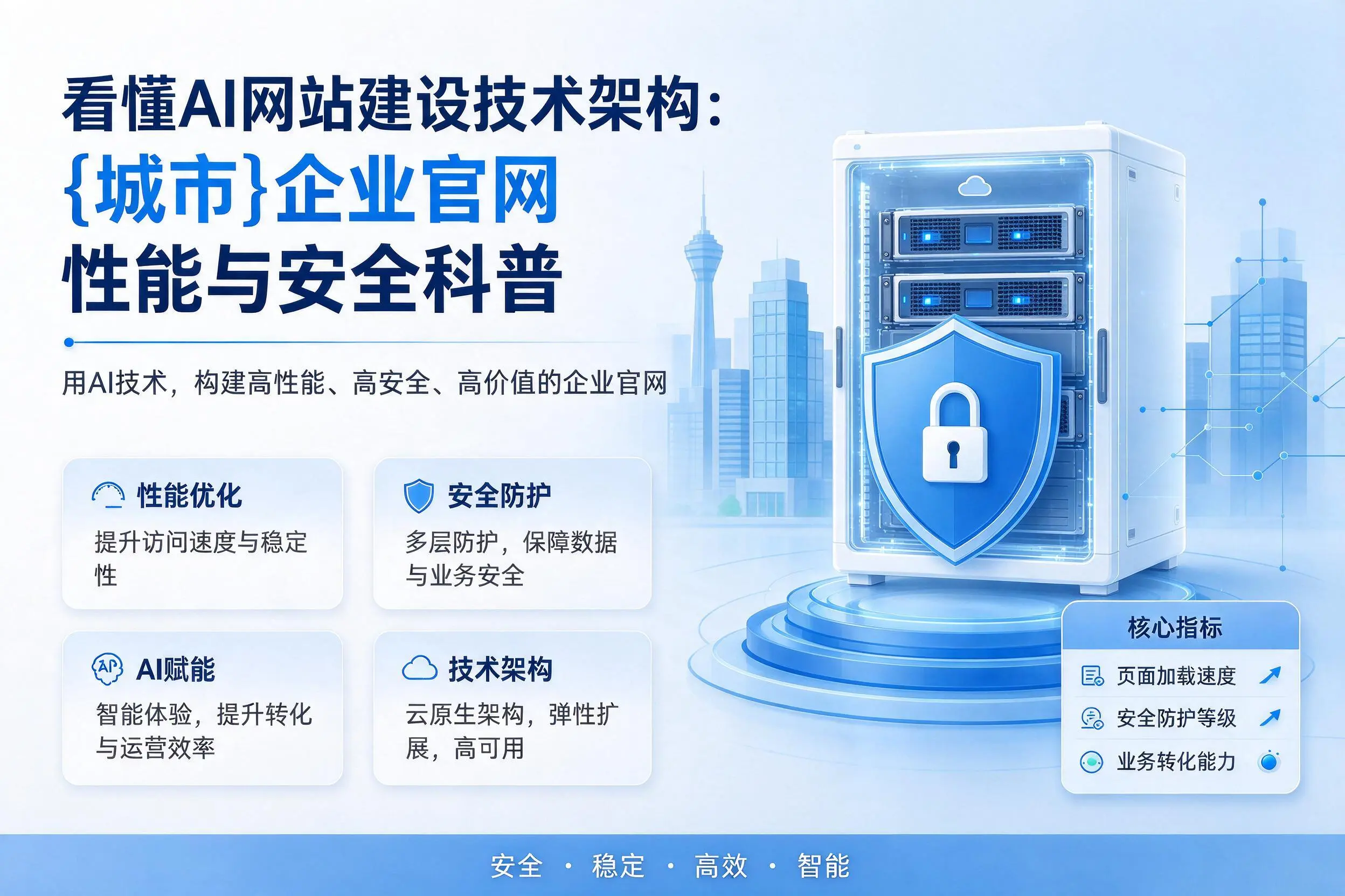 看懂AI网站建设技术架构:南宁企业官网性能与安全科普